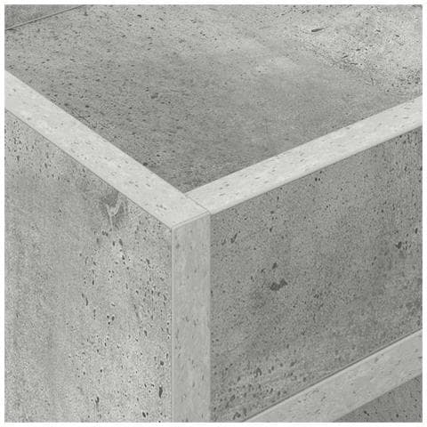 Tavolino 2 pcs Grigio cemento 30 x 30 x 56 cm Legno multistrato - Foto 9