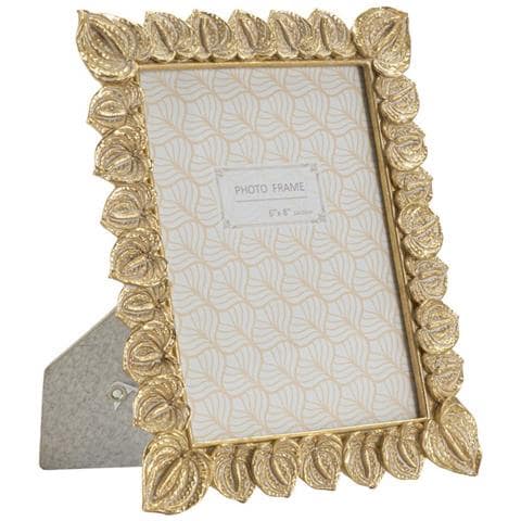 Portafoto Olistic 56-oro-poliresina-20,5x2x26 Cm - Foto 1