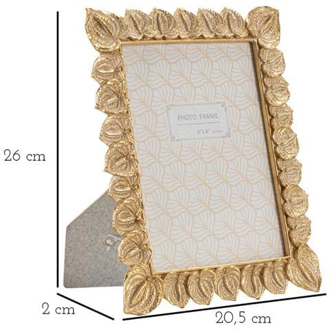 Portafoto Olistic 56-oro-poliresina-20,5x2x26 Cm - Foto 6