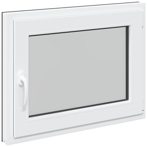 Finestra per Soffitta RISOR 60 x 100 cm PVC e Vetro Antracite - Foto 1
