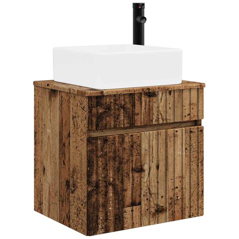Mobile lavabo da parete Legno antico 49 x 41 x 63 cm - Foto 1