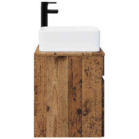 Mobile lavabo da parete Legno antico 49 x 41 x 63 cm - Foto 2