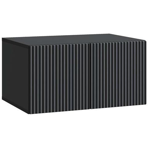 Mobile Porta TV da Muro Nero 59,5 x 41 x 30 cm - Foto 1