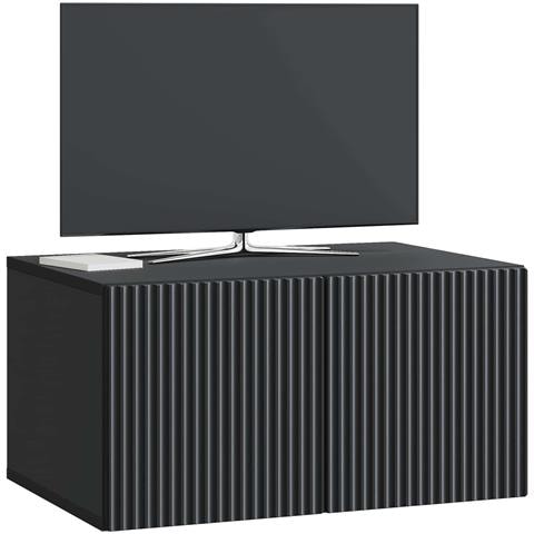 Mobile Porta TV da Muro Nero 59,5 x 41 x 30 cm - Foto 2