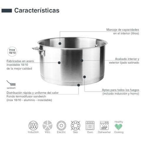 56618 - Corpo per casseruola combinata, acciaio inox 18/10, alluminio - Foto 3
