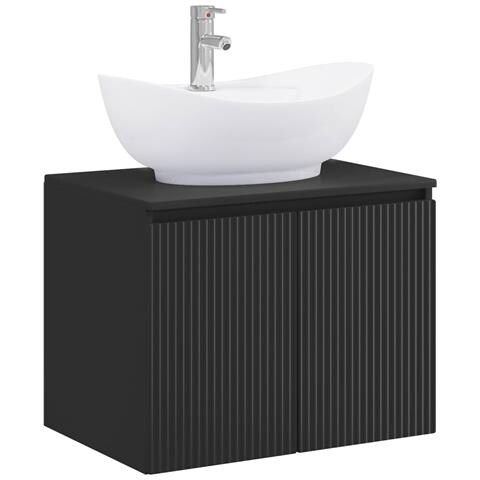 Set di mobili per il bagno Nero Legno ingegnerizzato - Foto 1