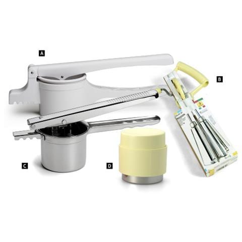 Acea Pressa Hamburger Con Contenitore In Acciaio Art. 2514 - Foto 5