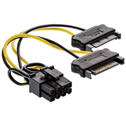 Adattatore 2x SATA 9 Pin > PCIe 6+2 Pin - Foto 2