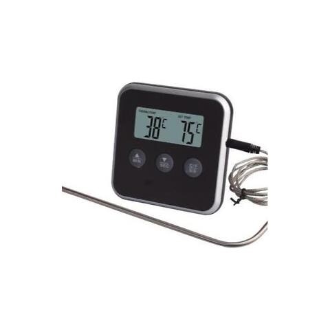 Termosonda Digitale E4KTD001 Range di Temperatura 0- 250°C con Timer in Silicone/ Acciaio Inossidabile  - Foto 1
