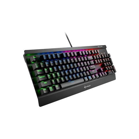 Tastiera Gaming USB Meccanica Skiller SGK3 Kailh Rosso RGB Retroilluminata Colore Nero (Layout Inglese US)  - Foto 3