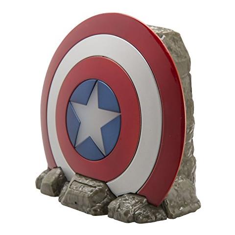 Ekids VI b72ca Marvel Captain America Shield Wireless Bluetooth Altoparlante Portatile Rosso / Bianco - Foto 2