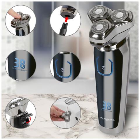 PC-HR 3023 Rasoio Elettrico Ricaricabile Colore Cromo - Foto 2