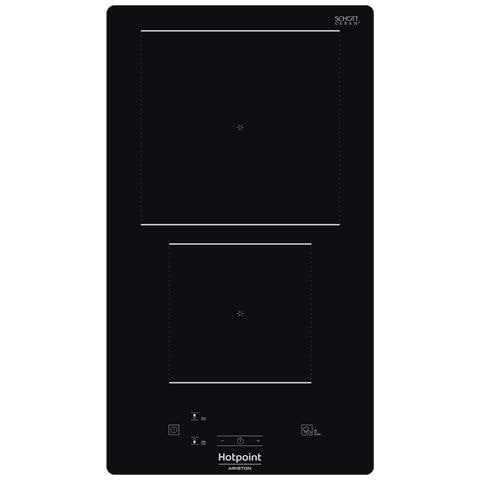 HOTPOINT Piano Cottura HQ 0930S NE a Induzione 2 Zone Cottura da 30 cm Colore Nero