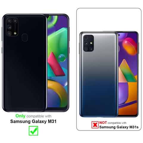 Custodia Compatibile Con Samsung Galaxy M31 In Liquid Nero - Coperchio Protettivo In Silicone Tpu Flessibile - Foto 11