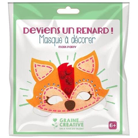 Graines Creatives - Kit Maschera In Feltro Volpe - Foto 3