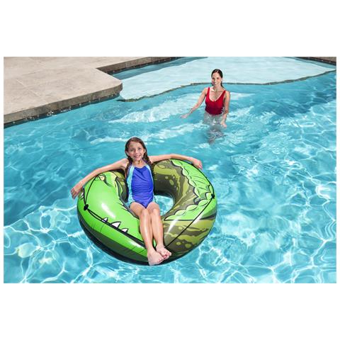 36108 galleggiante da piscina e da spiaggia Nero, Arancione Immagine Vinile Salvagente - Foto 9