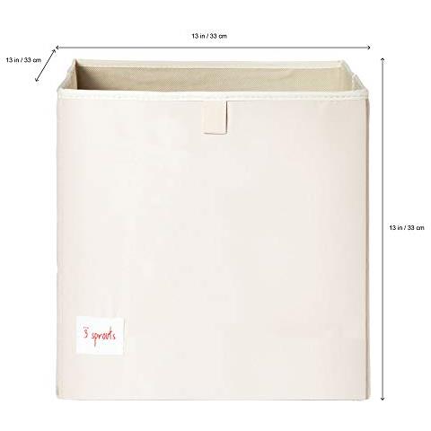 3 Germogli Ubxowl Storage Box Cubo Contenitore, 33 X 33 X 33 Cm, Multi-color (gufo Bianco)  - Foto 2