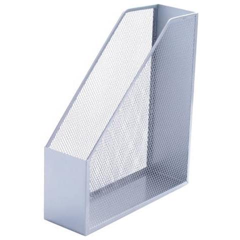 Portariviste In Metallo 9,5x29,5x25,8 Cm Argento Kf00845 - Foto 1