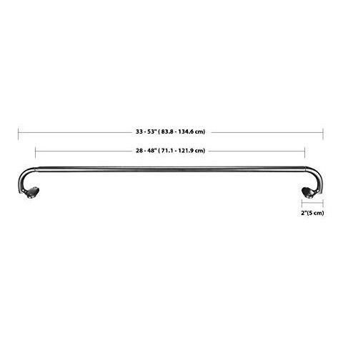 Oscuramento Tenda Rod - Da 71 A 122 Centimetri Nero - Foto 2