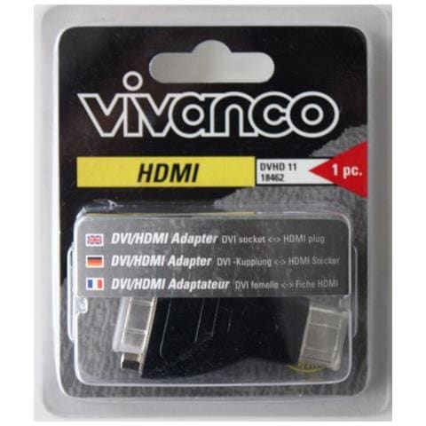 HDMI / DVI Adapter HDMI M DVI FM Nero cavo di interfaccia e adattatore - Foto 1