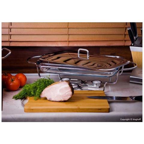 Riscaldatore Resistente al Calore KH-1410 Capacità 3 Litri Colore Trasparente - Foto 3