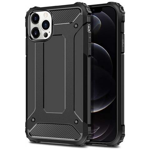 Custodia Armor Case Tpu Cover Per Apple Iphone 12 Pro Max Black - Foto 1