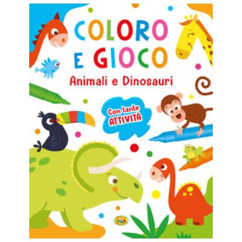 Animali E Dinosauri. Coloro E Gioco. Ediz. A Colori - Foto 1