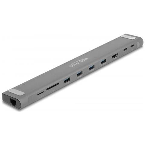 Docking station USB Type-C Slim 4K - HDMI / USB 3.2 Gen 1 / LAN / SD / PD 3.0 - Foto 1