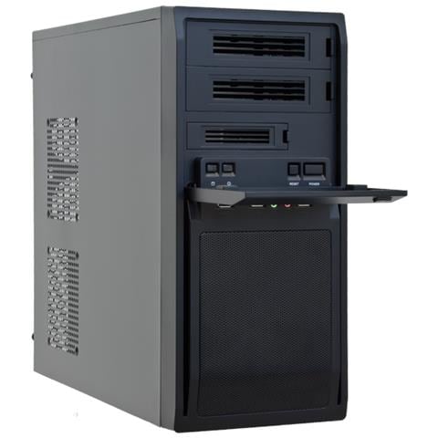 Case LG-01B-OP Midi Tower ATX Micro ATX USB 2X 2.0 USB 1x 3.2-A Colore Nero - Foto 2