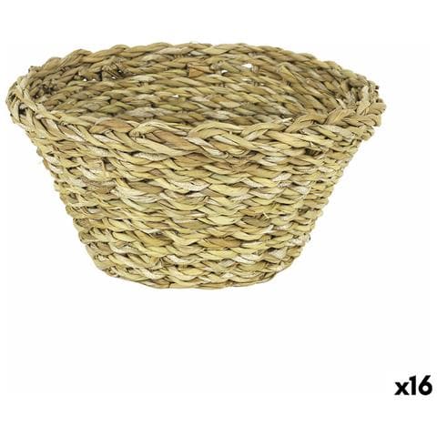 Cestino Multiuso Privilege Vimini Ø 21,5 X 21,5 X 9 Cm (16 Unità) - Foto 1