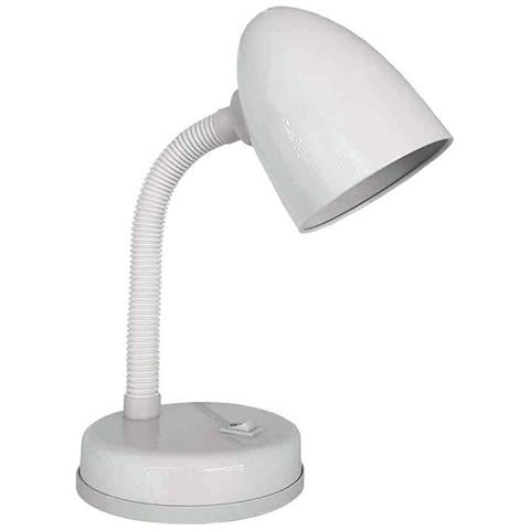 Lampada Da Scrivania Amsterdam E27 60 W Flexo /lampada Da Scrivania Bianco Metallo 13 X 34 Cm (1 Unità) - Foto 1