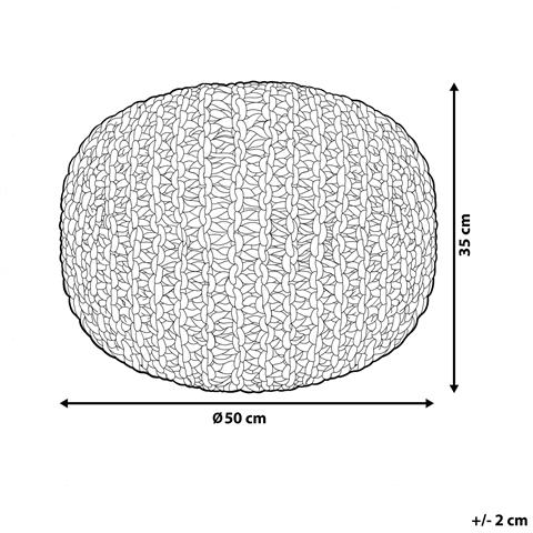 Pouf Conrad Cotone Blu - Foto 6