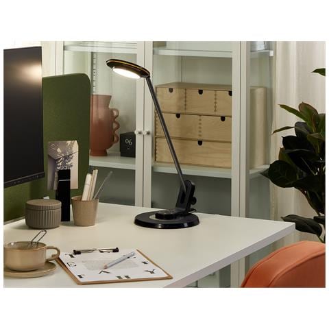 Lampada Da Scrivania A Led Corvus Con Dimmer Metallo Nero - Foto 1