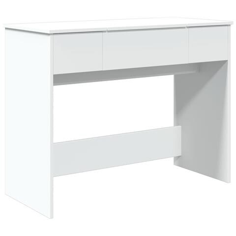 Toeletta Con Specchio Bianco 100x45x76 Cm - Foto 2
