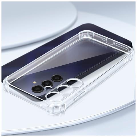 Cover Per Samsung Galaxy A15 Silicone Antishock Angoli Rinforzati, Trasparente - Foto 5