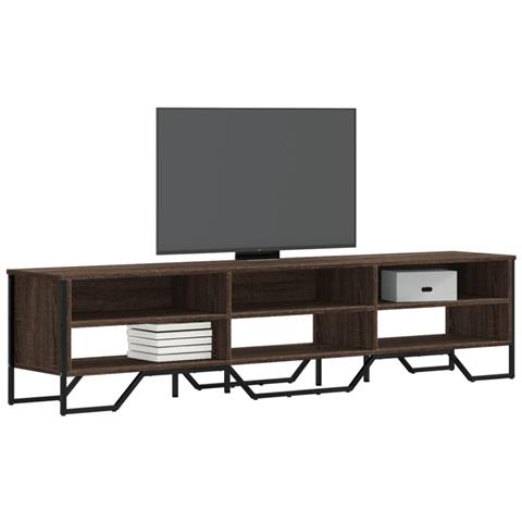Mobile Porta Tv Rovere Marrone 180x34x41cm In Legno Multistrato - Foto 1