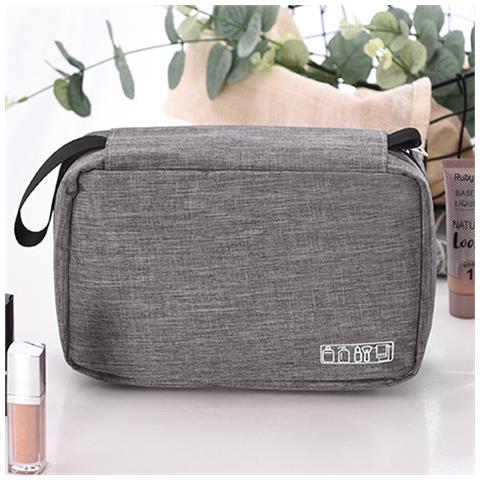 Borsa Da Viaggio Per Cosmetici, Borsa Da Toilette Con Cinturino Grey - Foto 6