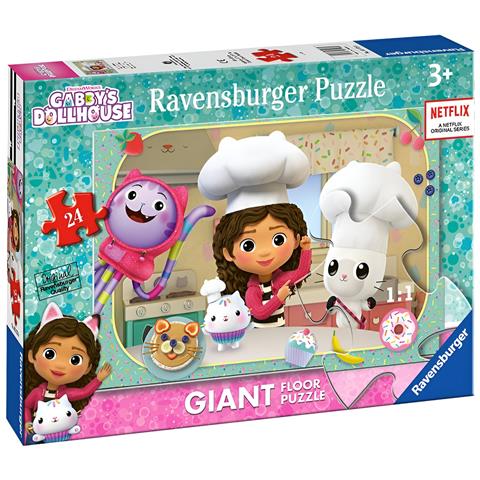 Puzzle 24 Pezzi La Cucina Di Gabby Dollhouse Collezione Giant Floor, Multicolore - Foto 5