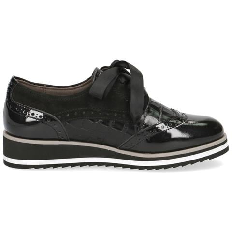 Casual Closed Wedges Black Scarpe Basse Pelle Scarpe Donna Nero Eu 37, 23300-25 019 - Foto 3