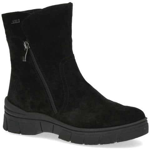 Black Suede Casual Closed Booties Stivaletti Pelle Scarpe Donna Nero Eu 41, 9-26437-41-004 - Foto 1