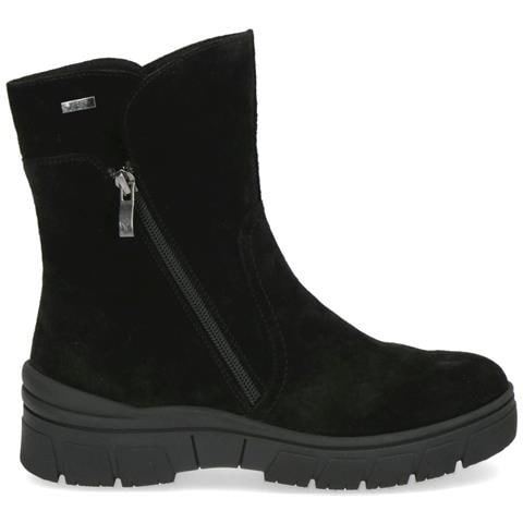 Black Suede Casual Closed Booties Stivaletti Pelle Scarpe Donna Nero Eu 41, 9-26437-41-004 - Foto 2