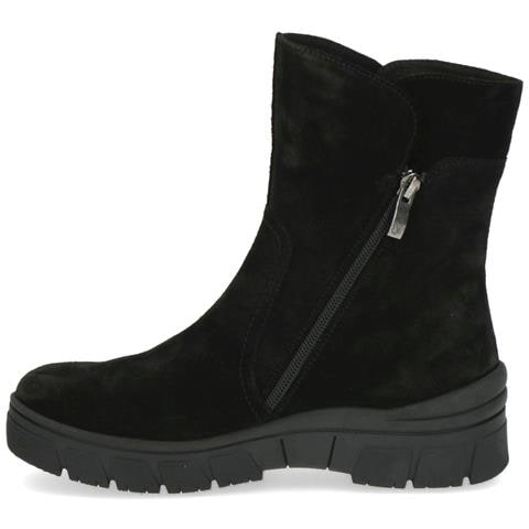 Black Suede Casual Closed Booties Stivaletti Pelle Scarpe Donna Nero Eu 41, 9-26437-41-004 - Foto 3