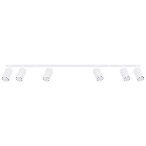Lampada Da Soffitto Karbon 6l Bianco Sl. 1547 - Minimalista Lampada Da Soffitto Bianco 16.5x117x6.5 Cm - Foto 1
