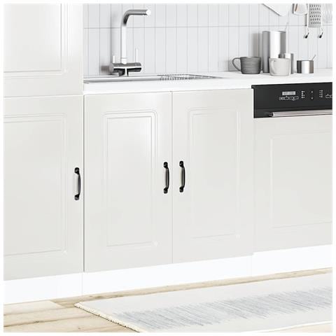 Mobile Base Lavello Kalmar Bianco Lucido 80x46x81,5 Cm - Foto 3