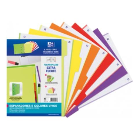 400159037 divisore Polipropilene (PP) Verde, Lillà, Arancione, Rosso, Giallo 5 pz - Foto 1