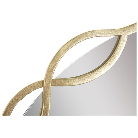 Specchio Con Cornice Farfalla 25 - Oro - Metallo - 73,5x2x72 Cm - Foto 2