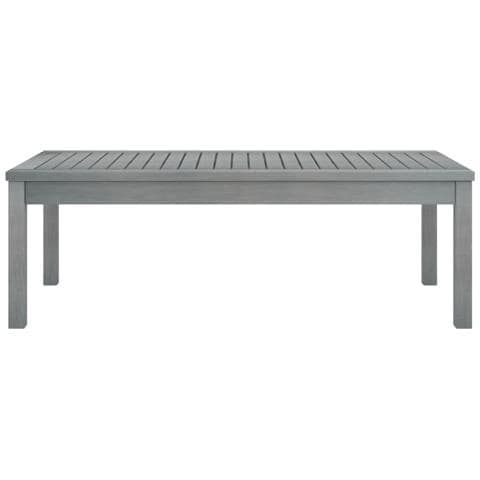 Tavolino Da Caffè 100x50x33 Cm Grigio Legno Massello Di Acacia - Foto 1