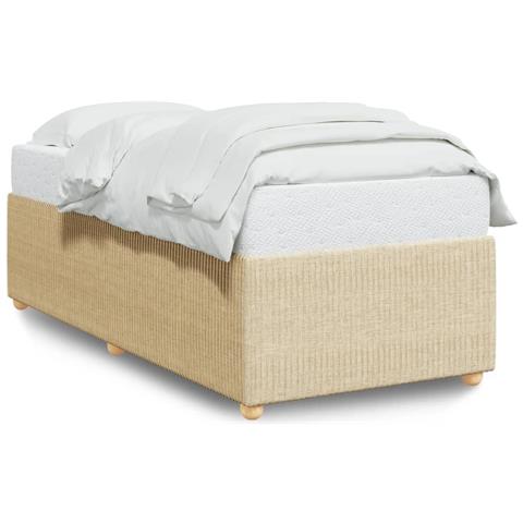 Giroletto Senza Materasso Crema 90x190 Cm In Tessuto - Foto 1