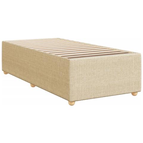 Giroletto Senza Materasso Crema 90x190 Cm In Tessuto - Foto 2