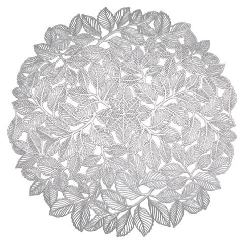 Set Di 6 Tovagliette Dal Design Elegante Con Foglie Silver - Foto 1